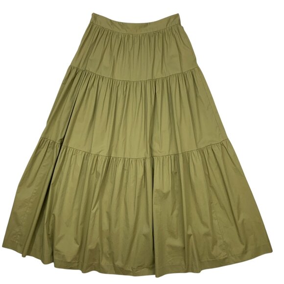 Staud Sea Midi Skirt 4 Tiered Cottagecore - Picture 10 of 11